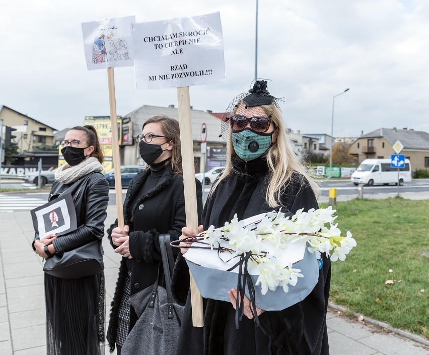 Protest kobiet w Olkuszu, 28 października 2020r.