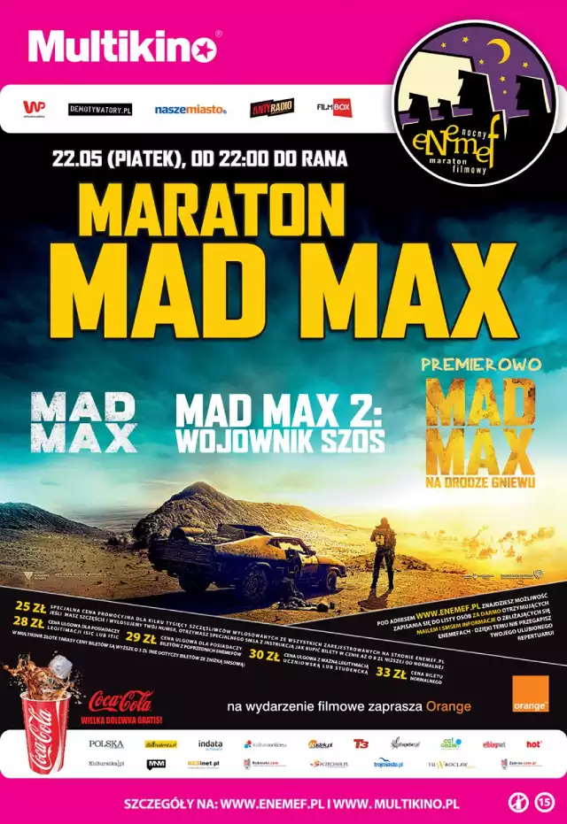 ENEMEF: Maraton Mad Max w Łodzi