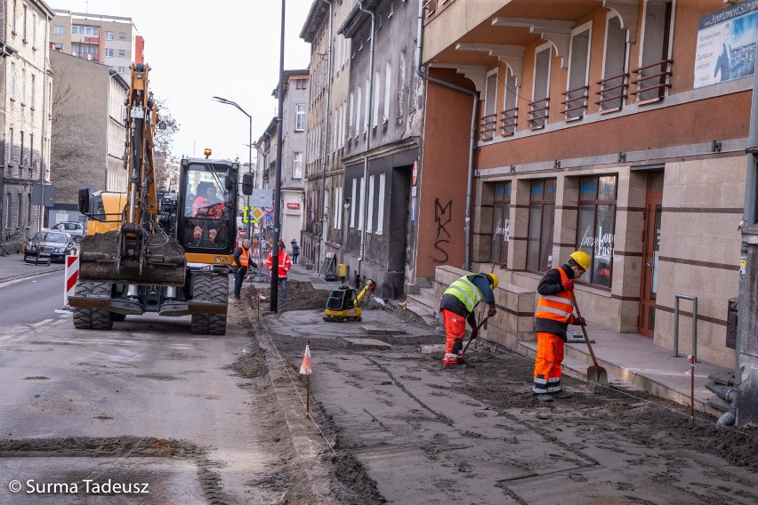 Ulica Konopnickiej rremontowana jest na odcinku od...