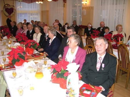 W restauracji Gryf wspólny jubileusz złotych godów obchodziły pary małżeńskie z gminy Żukowo.