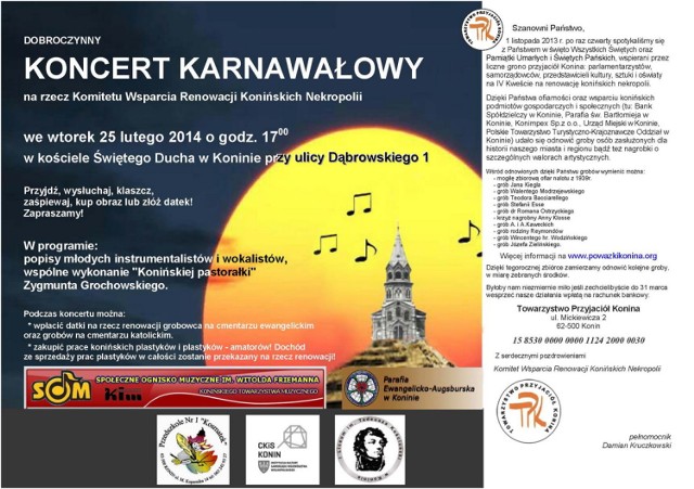 Koncert karnawałowy w Koninie