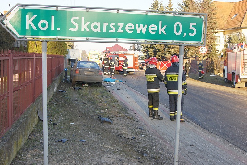 Śmiertelny wypadek w Borkowie Nowym. Dwie osoby nie żyją. ZDJĘCIA