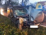 AKTUALIZACJA. Wypadek w gminie Choczewo (29.06.2022). Samochód wjechał prosto w drzewo na drodze powiatowej nr 1429G w Kierzkowie | ZDJĘCIA