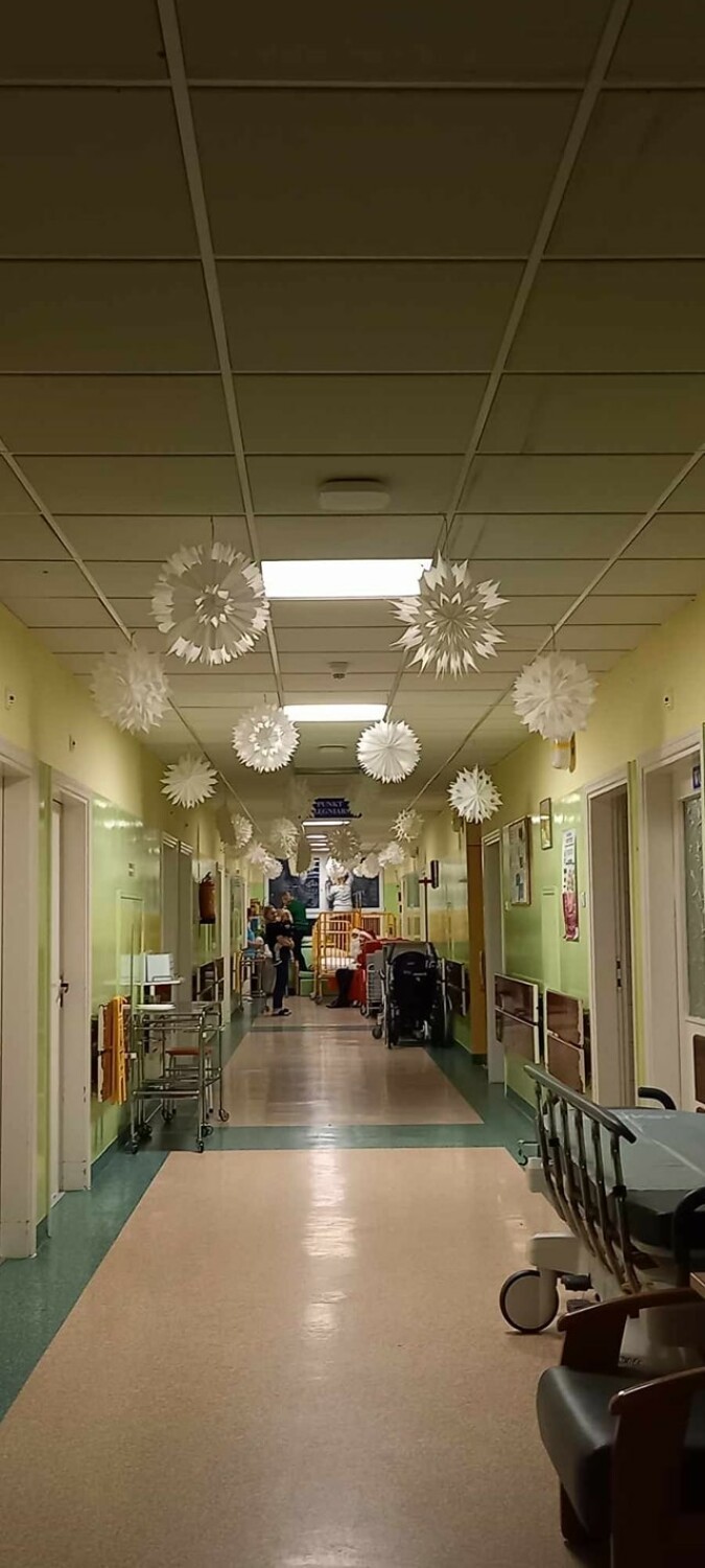 Piękne ozdoby na oddziale pediatrii Wojewódzkiego Szpitala w...