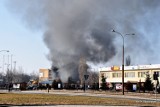 Pożar przy ulicy Wojciechowskiej w Lublinie (zdjęcia)