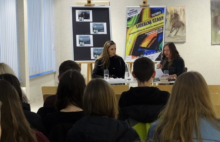 Spotkanie z Magdą Skubisz w jasielskiej bibliotece 