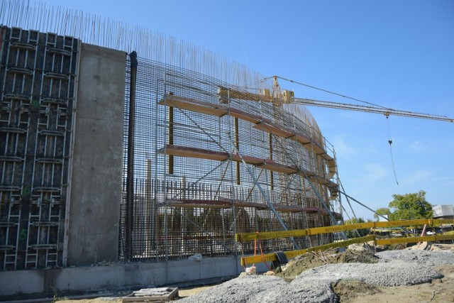 Budowa nowego zbiornika MPWiK na osiedlu Pobitno w Rzeszowie.
