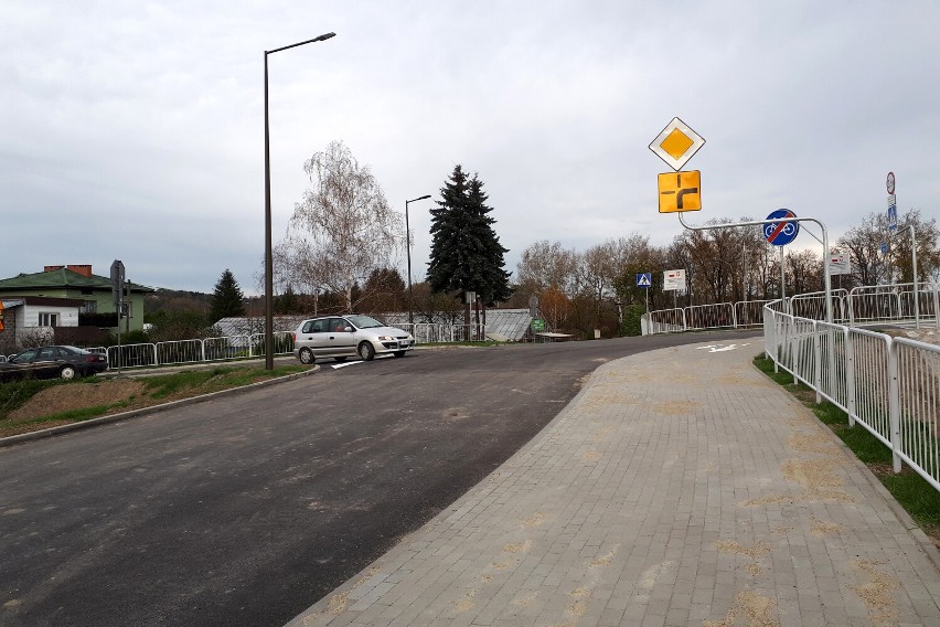Nowa droga łączy most z ulicą Słoneczną
