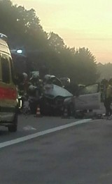 Wypadek w Hainichen w Niemczech. Auto z Bytomia uderzyło w ciężarówkę. Zginęły trzy osoby