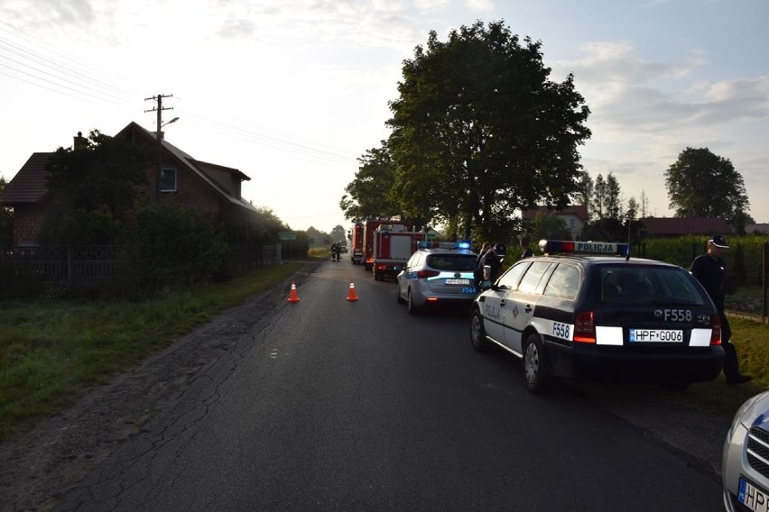 Śmiertelny wypadek w gm. Wodzierady. Nie żyje motocyklista