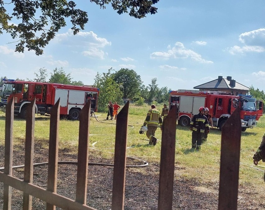 Pożar drewnianego budynku gospodarczego w Rąbieniu 