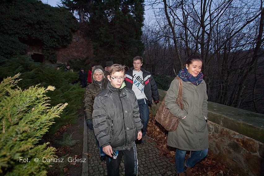 Czytelnicy Panoramy Wałbrzyskiej zwiedzili niedostępne zakamarki zamku Książ