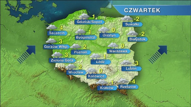 W Szczecinie i w regionie temperatura dodatnia. Możliwe opady ...