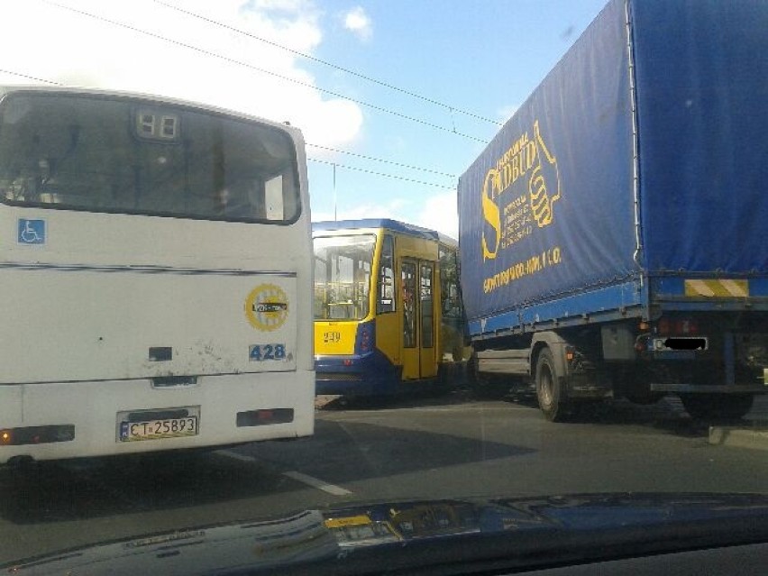 Wypadek na Placu Generała Skalskiego w Toruniu