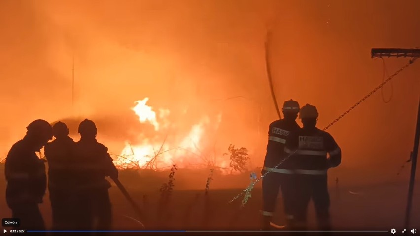 Pożar w Czeskiej Szwajcarii