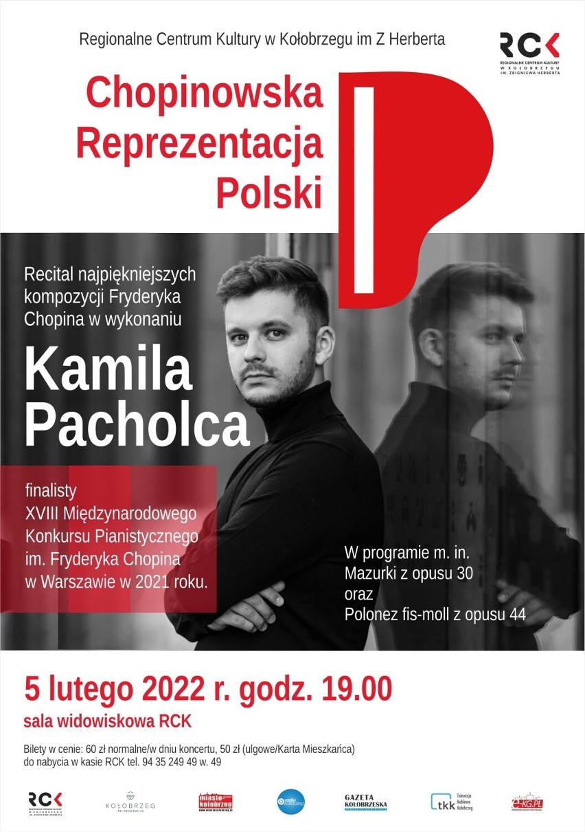 Chopinowska reprezentacja Polski prezentuje się w Kołobrzegu.  Najpierw Kamil Pacholec