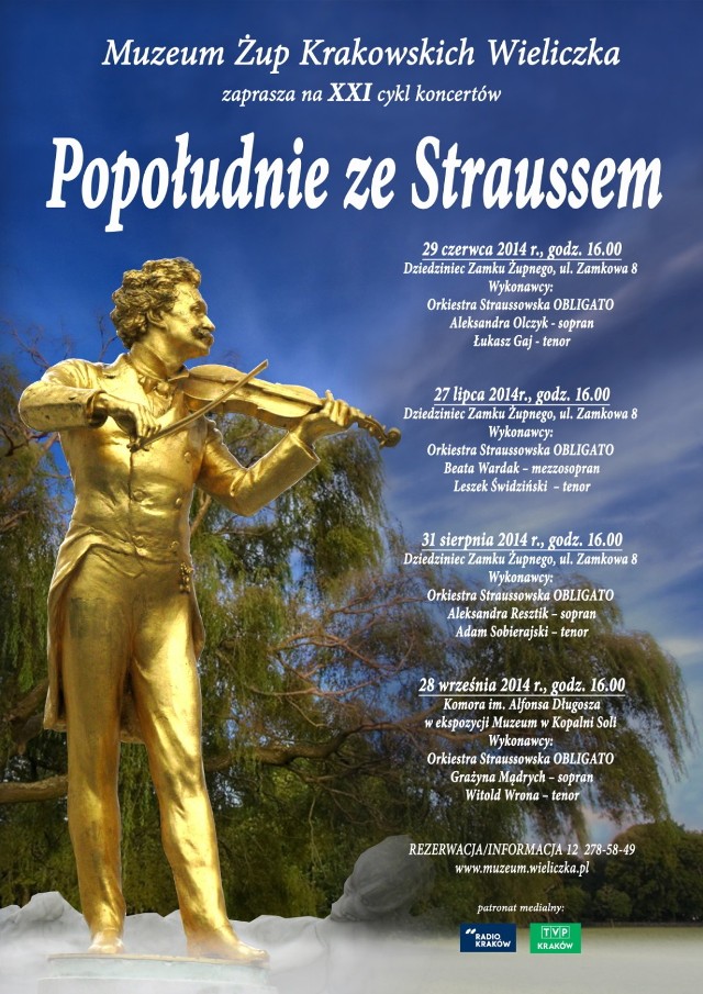 Sierpień ze Straussem - koncert na dziedzińcu Zamku Żupnego w Wieliczce