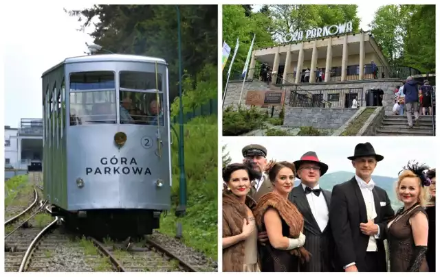 Atrakcje w stylu retro czekały na odwiedzających zmodernizowaną kolej na Górę Parkową już od godz. 10.