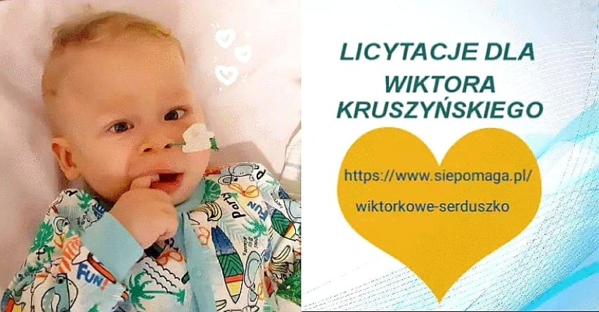 Licytacje i akcje na rzecz Wiktorka Kruszyńskiego. Ile  brakuje do 10 mln zł potrzebnych na operację?