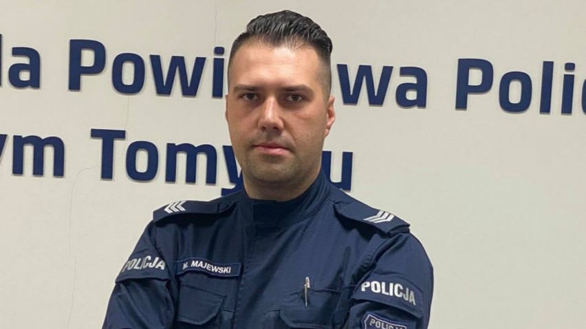 Mariusz Majewski, oficer prasowy nowotomyskiej policji