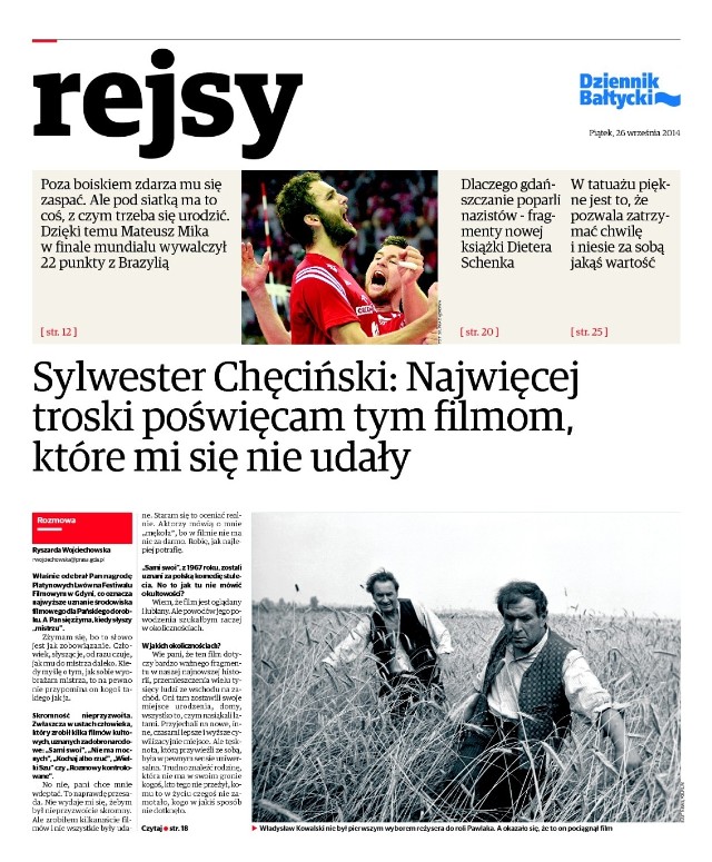 Magazyn Rejsy z 26 września 2014