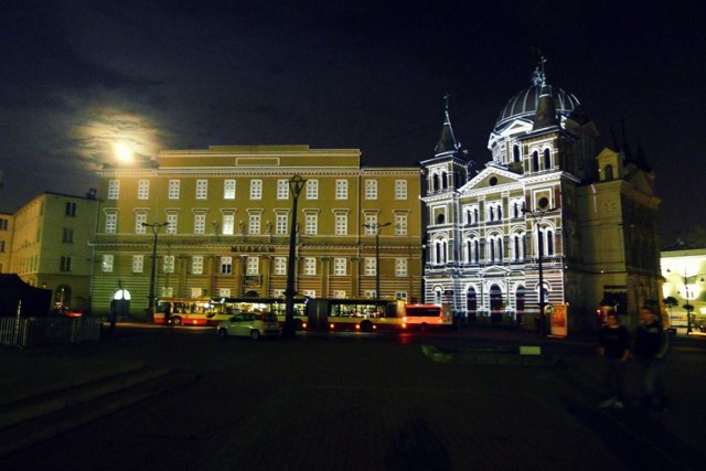 Tak wyglądały próbne iluminacje Light Move Festival 2014