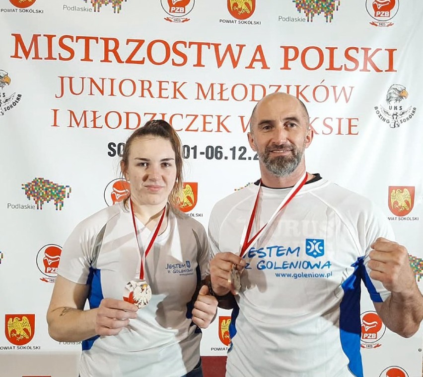 Na zdjęciu Martyna Jancelewicz i jej trener Remigiusz...