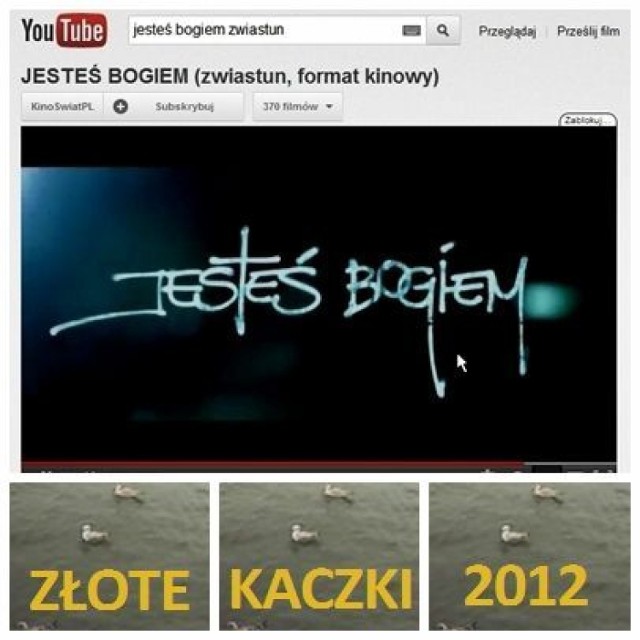 Za najlepszy film sezonu 2011/2012 czytelnicy miesięcznika &quot;Film&quot; uznali &quot;Jesteś Bogiem&quot; Leszka Dawida