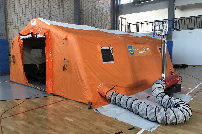 Nowy namiot przechlewskich ochotników