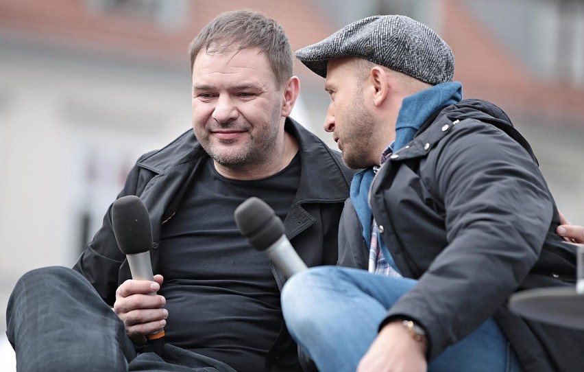 Kraków. Borys Szyc i Tomasz Karolak w Krakowie [ZDJĘCIA]