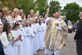 Dzieci z parafii Miłosierdzia Bożego w Malborku po Pierwszej Komunii Świętej