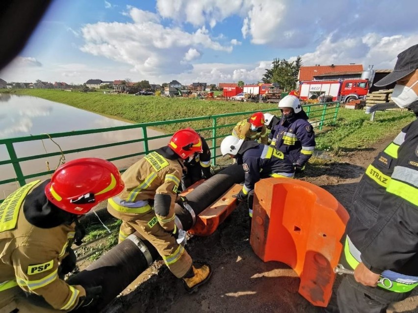 Tak wygląda walka strażaków z powodzią na Opolszczyźnie.