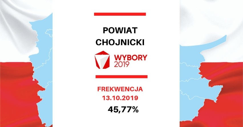 Wybory parlamentarne 2019. Frekwencja w województwie...