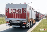 Koparka uszkodziła rurę z gazem w Jelczu-Laskowicach [ZDJĘCIA]