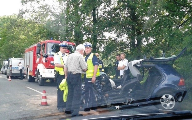 Wypadek autorkaru z Pszczyny w Licheniu. Pasażerom nic się nie stało