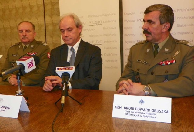 Magazyn wojskowy w Pile: konferencja prasowa