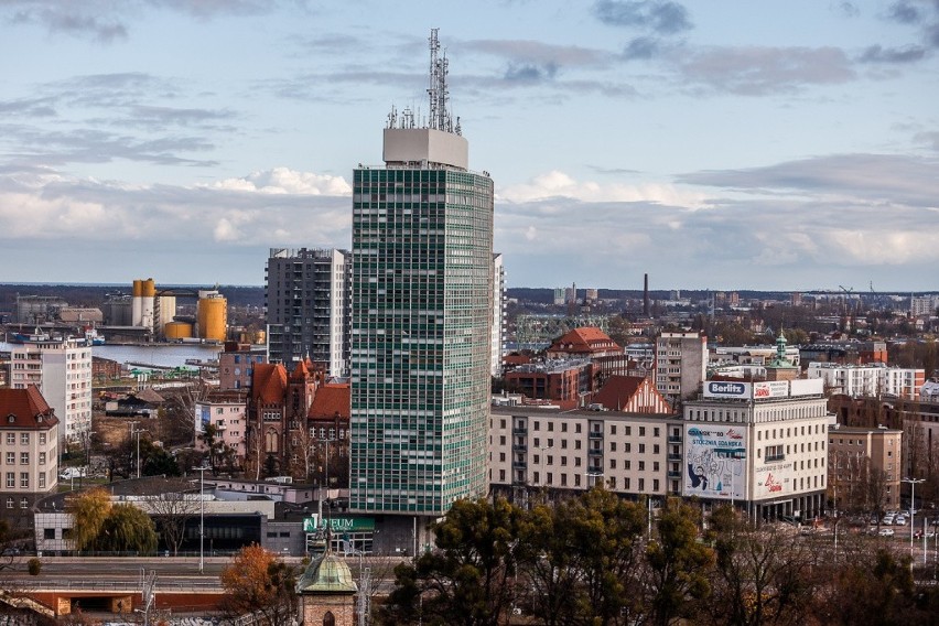 Panorama Gdańska  z Góry Gradowej 27.11.2020