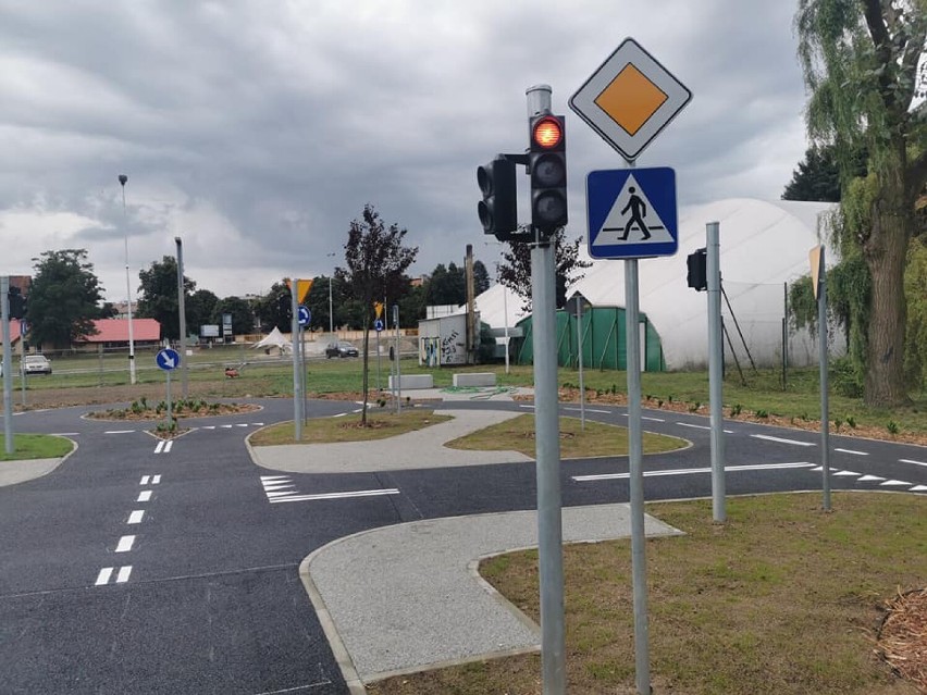 Miasteczko ruchu drogowego w Pleszewie
