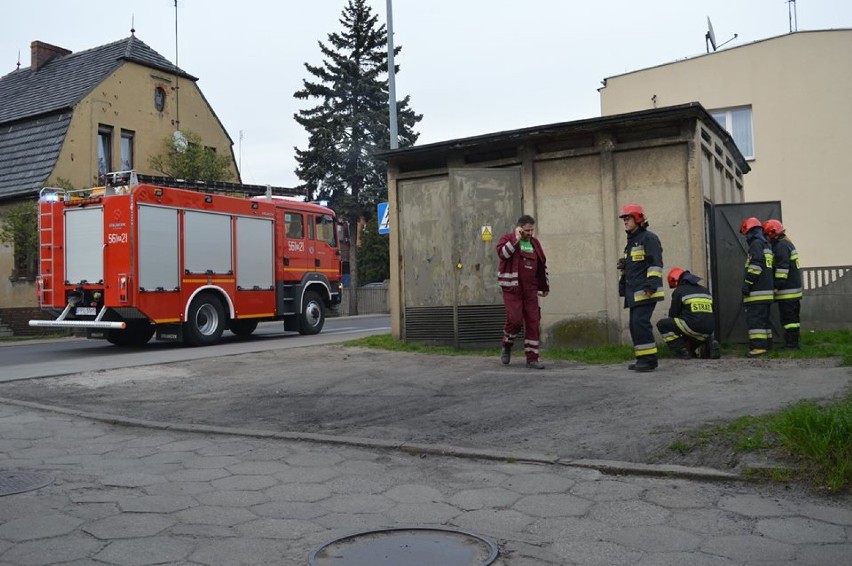 Pożar generatora przy ul. Wyspiańskiego w Pleszewie
