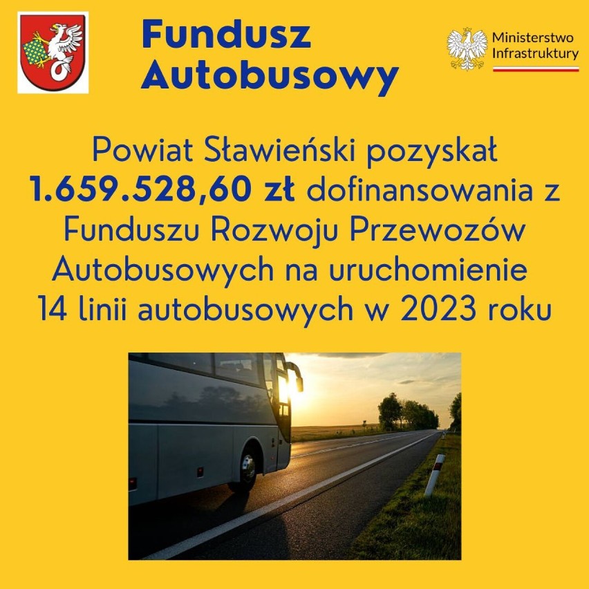 Powiat sławieński: Ponad 1,6 mln złotych dotacji na połączenia autobusowe w 2023 roku 