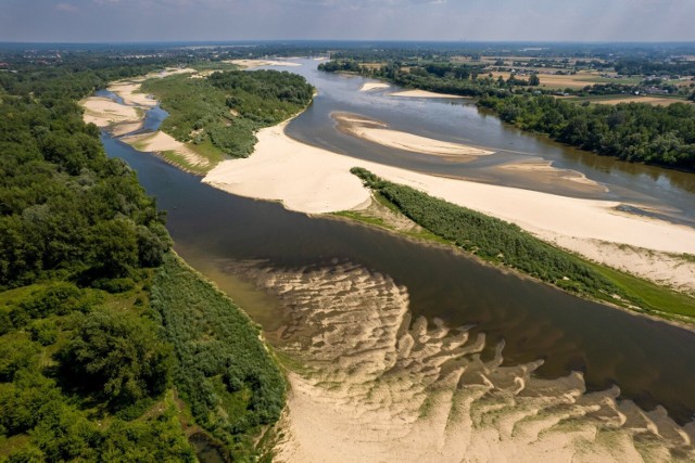 Wisła w Stężycy (okolice Dęblina)