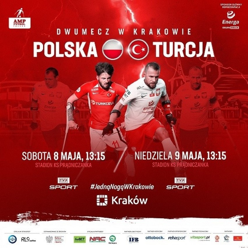 Dwumecz Polska - Turcja w amp futbolu na stadionie Prądniczanki. Sprawdzian przed wrześniowymi ME w Krakowie [ZDJĘCIA]