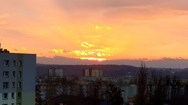 Zachwycające niebo nad Wodzisławiem