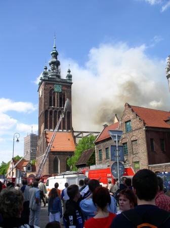 Pożar w Kościele św. Katarzyny