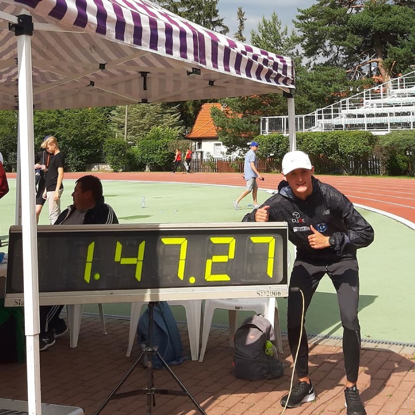 Krzysztof Różnicki z rekordem Polski kategorii U18 na 800 m