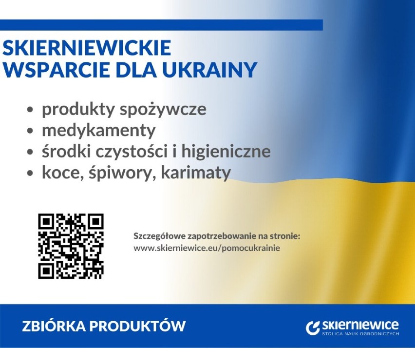 W Skierniewicach trwa zbiórka rzeczy dla Ukraińców. Trafią do uchodźców i pojadą na Ukrainę