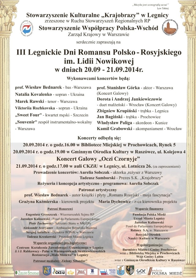 Dni Romansu Polsko-Rosyjskiego w Legnicy