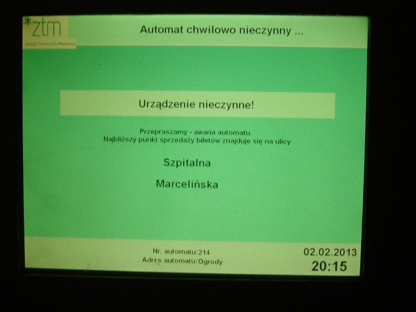 Poznań: Uwaga! Nieczynne biletomaty na przystankach i w pojazdach MPK [ZDJĘCIA]
