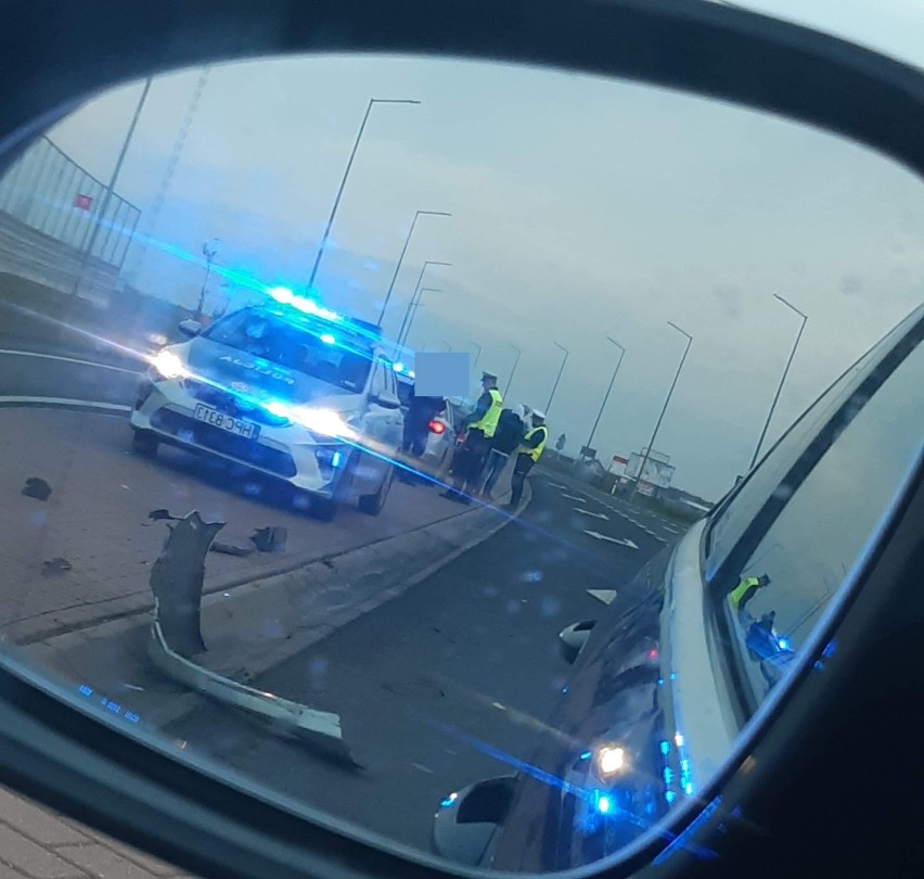 Wypadek na drodze krajowej 91 w Kowalu