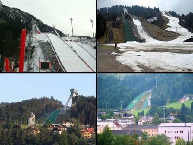 Skocznie TCS : Oberstdorf, Garmisch-Partenkirchen, Innsbruck, Bischofshofen.